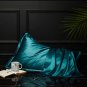 ANYHOUZ Silk Pillowcase, Teal, XL/L/S, Pure Real Silk, Soft & Comfortable Bedding