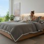 Anycozy Duvet Cover Set Plain Fitted Bed Sheet Ultra Soft Luxury Velvet Bedding Collection