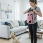 Anypet Pink Denim Pet Carrier Backpack â Small Travel Bag with Front Pocket for Pets