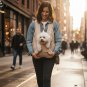 Anypet Large Khaki Pet Carrier Backpack, Embroidered, Spacious for Small Dogs & Cats