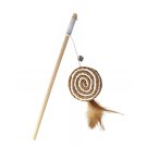 Anypet Pet Toys Catcher Stick Wood Cat Toy Interactive Accessories