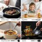 Anygleam Kitchen Utensils Set, 13pcs, Non-Stick Black/Silver, Heat-Resistant, with Storage Box