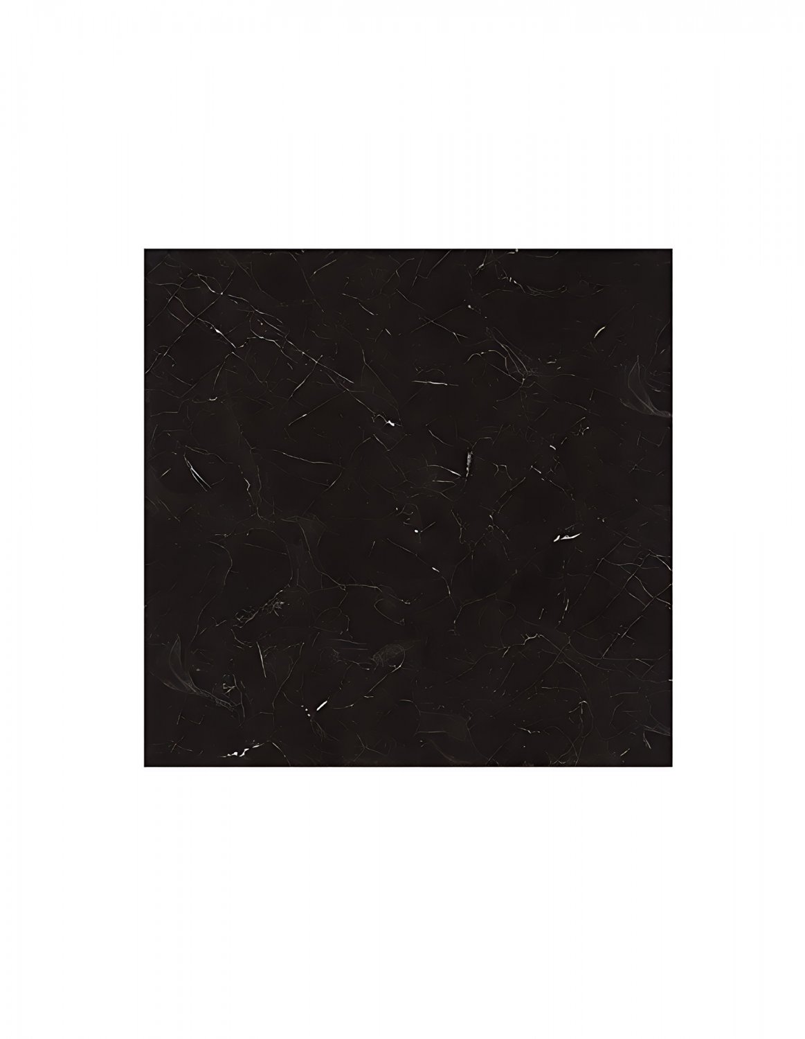 ANYHOUZ 10pcs Vinyl Floor Tile Black Hairline Pattern Waterproof