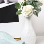 ANYDECO Flower Vase Pink Small Wave Lines Pattern Nordic Pot Home Decor