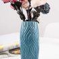 ANYDECO Flower Vase Pink Medium Curve Lines Style Nordic Pot Home Decor