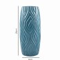 ANYDECO Flower Vase Pink Medium Curve Lines Style Nordic Pot Home Decor