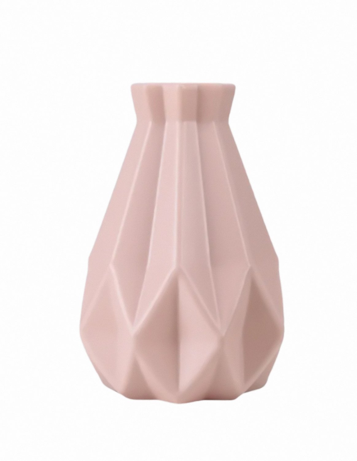 ANYDECO Flower Vase Pink Medium Geometric Style Nordic Pot Home Decor