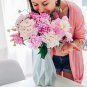 ANYDECO Flower Vase Pink Medium Geometric Style Nordic Pot Home Decor