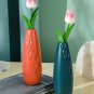 ANYDECO Flower Vase Coral Red Small Nordic Style Pot Table Decor
