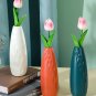 ANYDECO Flower Vase Coral Red Small Nordic Style Pot Table Decor