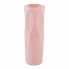 ANYDECO Flower Vase Pink Small Nordic Rock Diamond Pattern Pot Living Room Decor
