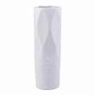 ANYDECO Flower Vase Light Grey Small Nordic Rock Diamond Pattern Pot Living Room Decor