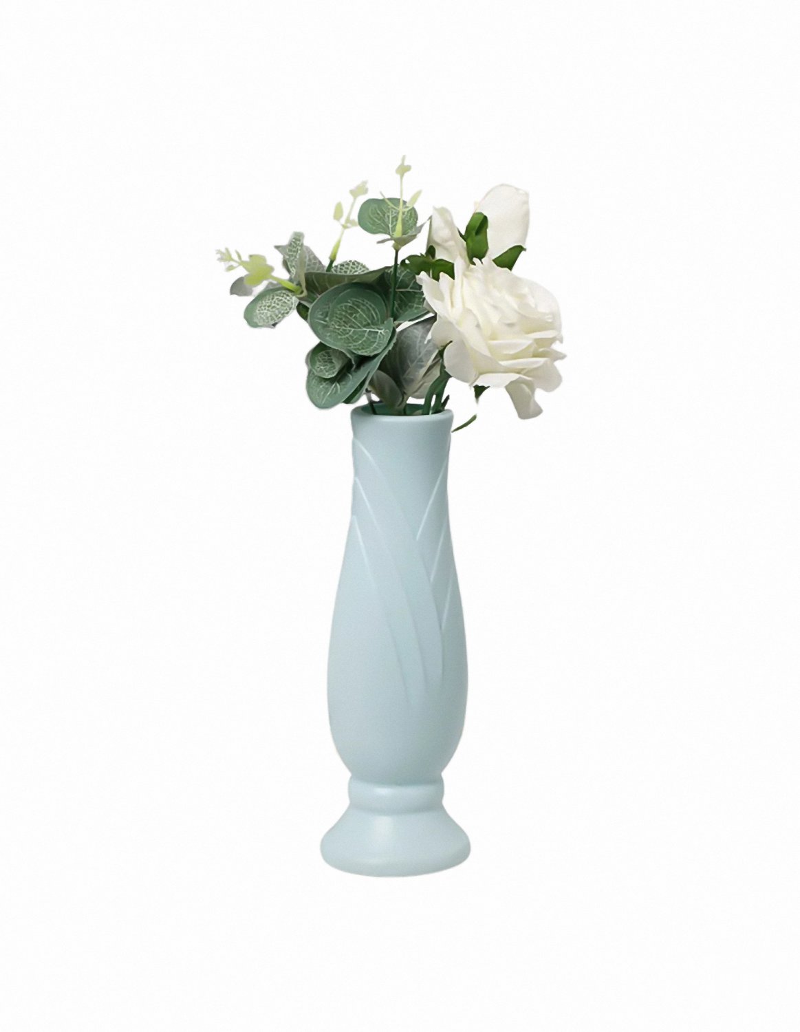 ANYDECO Flower Vase Light Green Small Nordic Style Pot Living Room Decor