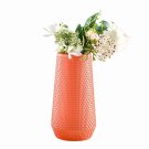 ANYDECO Flower Vase Coral Red Large Nordic Plastic Pot Living Room Decor