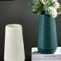 ANYDECO Flower Vase Coral Red Large Nordic Plastic Pot Living Room Decor