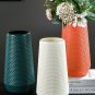 ANYDECO Flower Vase Coral Red Large Nordic Plastic Pot Living Room Decor