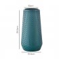 ANYDECO Flower Vase Coral Red Large Nordic Plastic Pot Living Room Decor