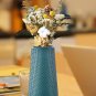 ANYDECO Flower Vase Blue Large Nordic Plastic Pot Living Room Decor