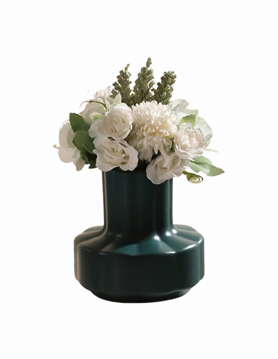 ANYDECO Flower Vase Navy Blue Small Nordic Style Pot Home Decor