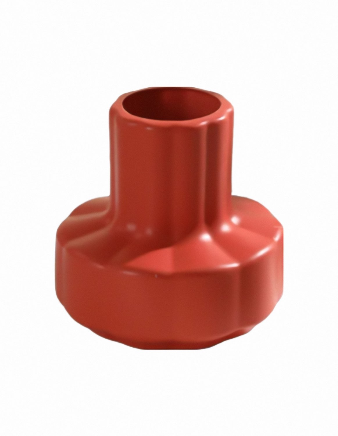 ANYDECO Flower Vase Coral Red Small Nordic Style Pot Home Decor