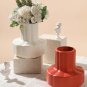 ANYDECO Flower Vase Coral Red Small Nordic Style Pot Home Decor