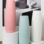 ANYDECO Flower Vase Pink Small Diamond Pattern Table Decor