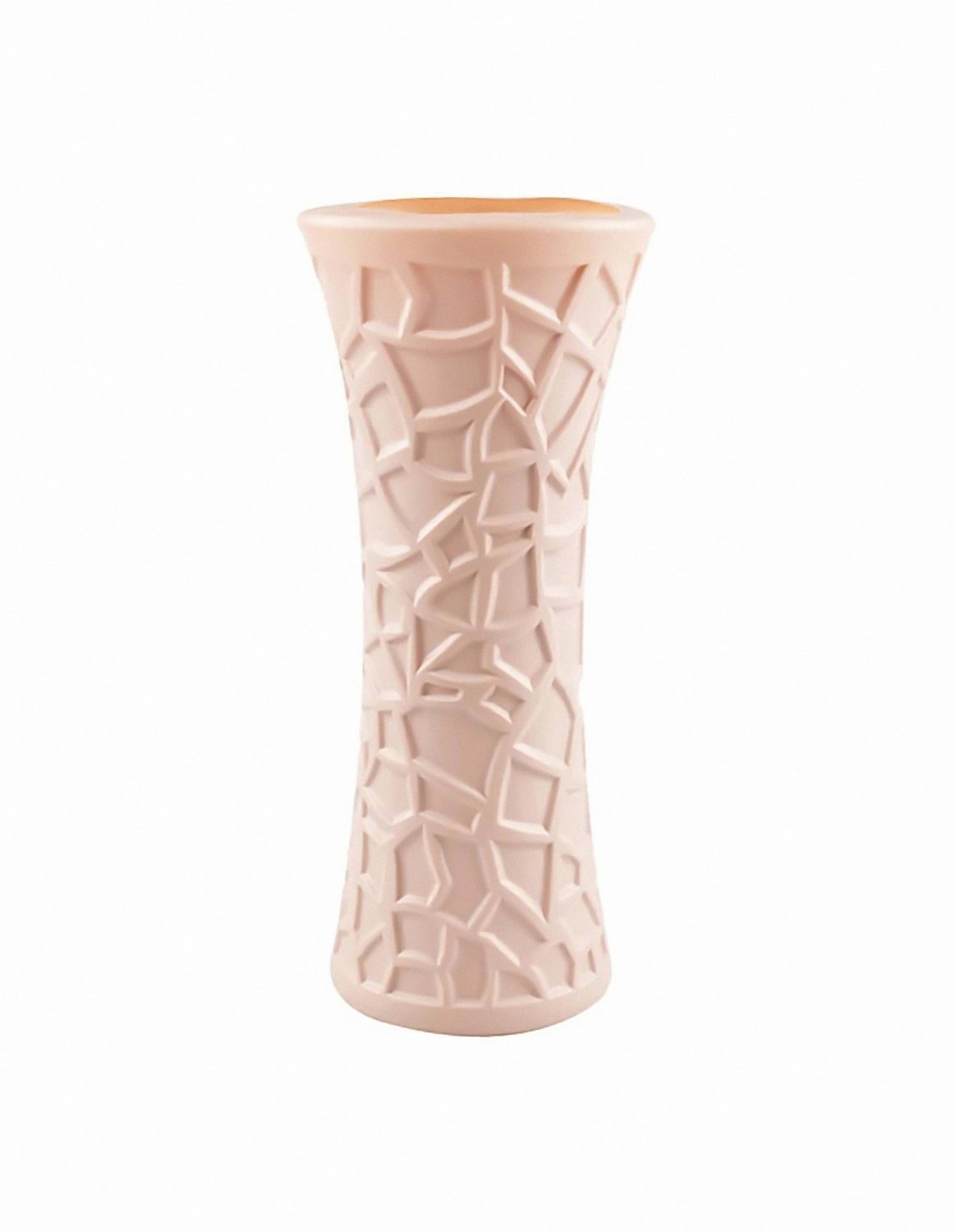 ANYDECO Flower Vase Pink Large Geometric Nordic Style Pot Home Decor