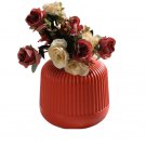 ANYDECO Flower Vase Coral Red Small Nordic Plastic Pot Home Decor ANYDECO Flower Vase Coral Red Small Nordic Plastic Pot Home Decor