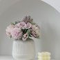 ANYDECO Flower Vase Coral Red Small Nordic Plastic Pot Home Decor