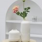 ANYDECO Flower Vase Deep Green Small Nordic Plastic Pot Home Decor