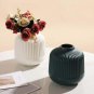 ANYDECO Flower Vase Deep Green Small Nordic Plastic Pot Home Decor