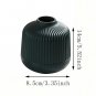 ANYDECO Flower Vase Deep Green Small Nordic Plastic Pot Home Decor
