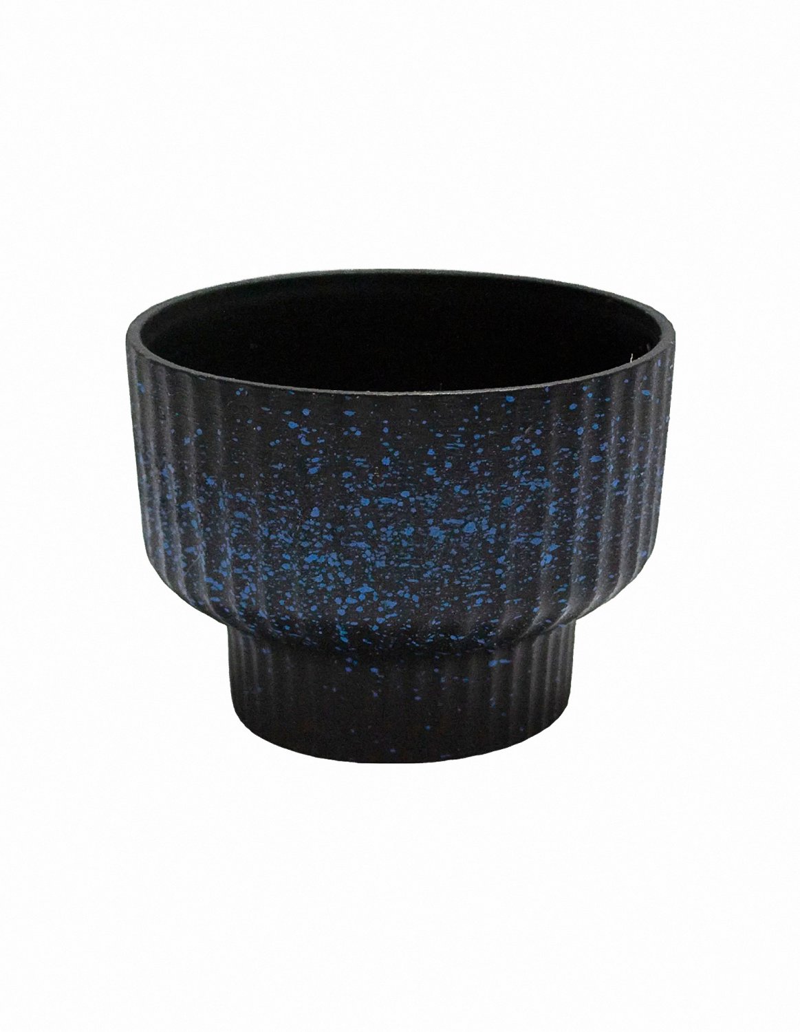 ANYDECO Flower Vase Speckled Blue Small Succulent Plant Pot Home Office Decor
