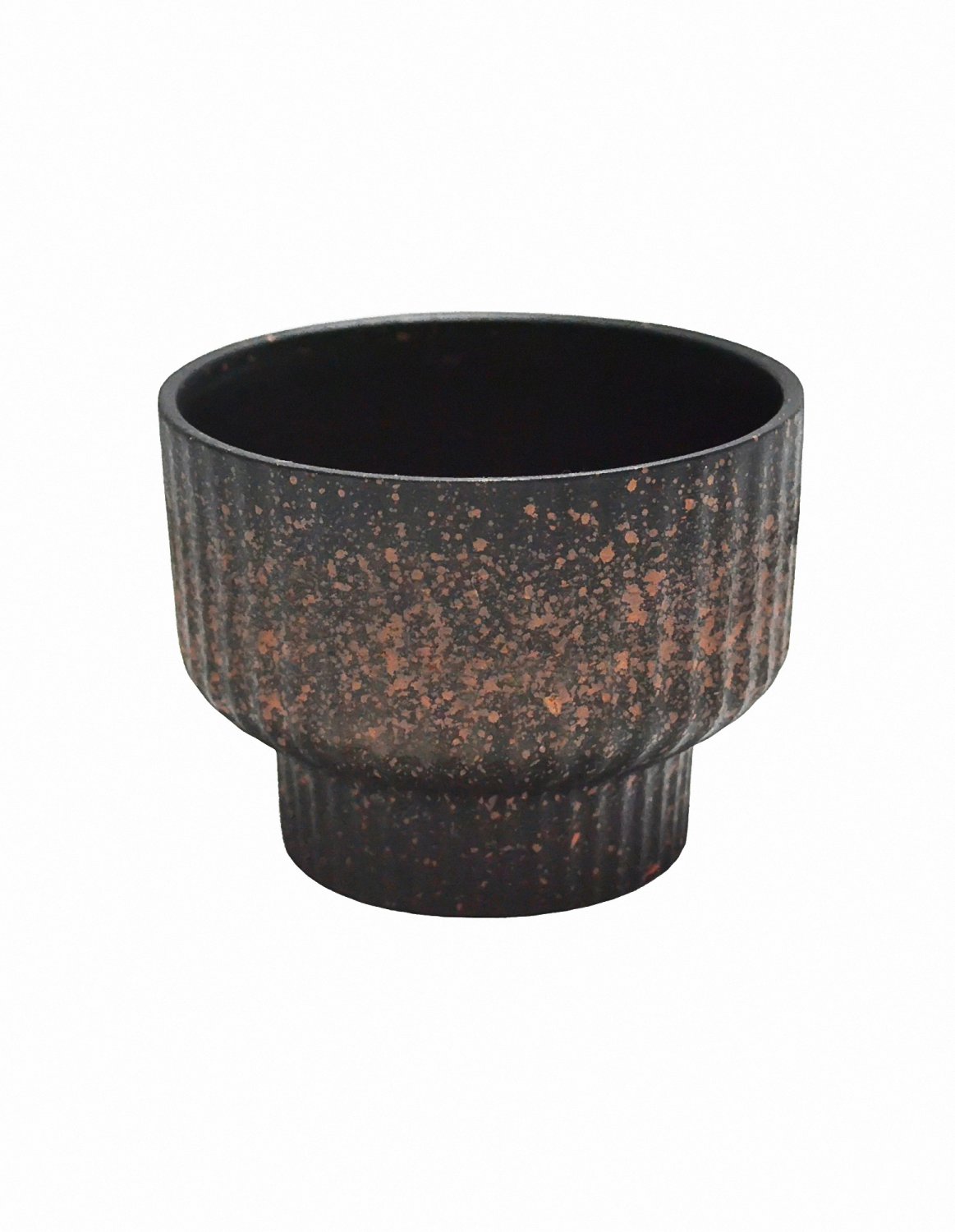 ANYDECO Flower Vase Speckled Orange Small Succulent Plant Pot Home Office Decor
