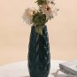 ANYDECO Flower Vase Navy Blue Large Nordic Plastic Floral Pot Home Decor