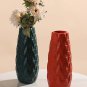 ANYDECO Flower Vase Navy Blue Large Nordic Plastic Floral Pot Home Decor