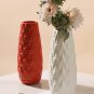 ANYDECO Flower Vase Navy Blue Large Nordic Plastic Floral Pot Home Decor