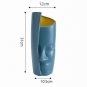 ANYDECO Flower Vase Light Green Large Half Face Nordic Plastic Pot Table Decor