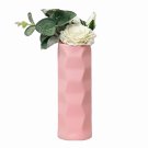 ANYDECO Flower Vase Pink Small Nordic Plastic Table Centerpiece Decor ANYDECO Flower Vase Pink Small Nordic Plastic Table Centerpiece Decor