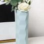 ANYDECO Flower Vase Sky Blue Small Nordic Plastic Table Centerpiece Decor