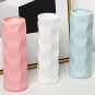 ANYDECO Flower Vase Sky Blue Small Nordic Plastic Table Centerpiece Decor