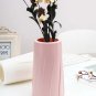 ANYDECO Flower Vase Light Pink Medium Nordic Plastic Table Decor