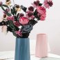 ANYDECO Flower Vase Blue Medium Nordic Plastic Table Decor