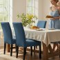 Anyseat Chair Cover, Blue Puzzle Design, Elastic Stretch, Anti-Dirt, Dining & Events