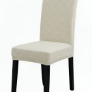 Anyseat Chair Cover, Beige Puzzle Design, Elastic Stretch, Anti-Dirt, Dining & Events