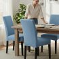 Anyseat Chair Cover, Blue Small Knitted Design, Elastic Stretch, Anti-Dirt, Dining & Events