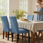 Anyseat Chair Cover, Blue Small Knitted Design, Elastic Stretch, Anti-Dirt, Dining & Events