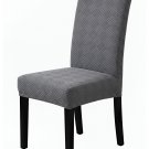 Anyseat Chair Cover, Dark Grey Checkered Line Design, Elastic Stretch, Anti-Dirt, Dining & Events Anyseat Chair Cover, Dark Grey Checkered Line Design, Elastic Stretch, Anti-Dirt, Dining & Events