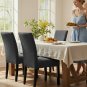 Anyseat Chair Cover, Dark Grey Knitted Design, Elastic Stretch, Anti-Dirt, Dining & Events
