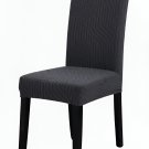 Anyseat Chair Cover, Dark Grey Knitted Design, Elastic Stretch, Anti-Dirt, Dining & Events